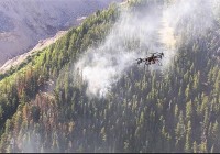 Drones packing infrared imaging cameras identify wildfires