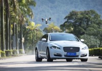 Within a growing trend of drone vs car the Inspire one takes on the Jaguar XJ